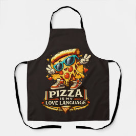 Pizza Is Mijn Liefde Grappig Cadeau Voor Pizza Lie Schort