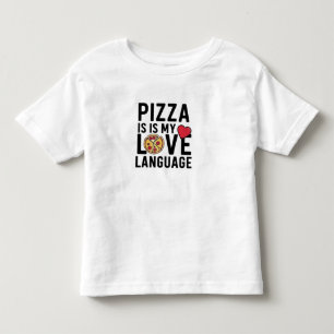 Pizza is mijn liefdestaal kinder shirts