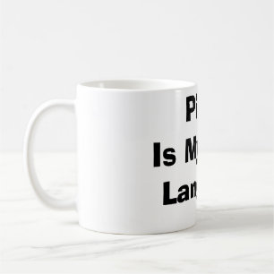 Pizza is mijn liefdestaal koffiemok