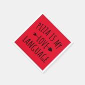 Pizza is mijn liefdestaal - Pizza Lovers Servet (Hoek)