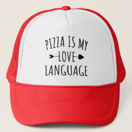 Pizza is mijn liefdestaal - Pizza Lovers Trucker Pet