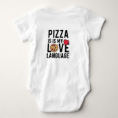 Pizza is mijn liefdestaal romper (Achterkant)