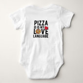 Pizza is mijn liefdestaal romper (Achterkant)