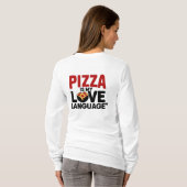 Pizza is mijn liefdestaal t-shirt (Achterkant volledig)