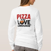 Pizza is mijn liefdestaal t-shirt (Achterkant)