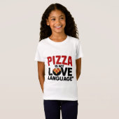 Pizza is mijn liefdestaal t-shirt (Voorkant volledig)
