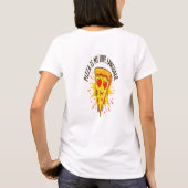 Pizza is Mijn Liefdestaal T-Shirt (Achterkant)