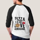 Pizza is mijn liefdestaal t-shirt (Achterkant)