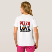 Pizza is mijn liefdestaal t-shirt (Achterkant volledig)
