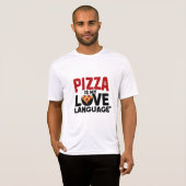 Pizza is mijn liefdestaal t-shirt (Voorkant volledig)