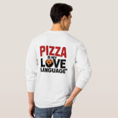 Pizza is mijn liefdestaal t-shirt (Achterkant volledig)