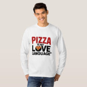 Pizza is mijn liefdestaal t-shirt (Voorkant volledig)