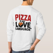 Pizza is mijn liefdestaal t-shirt (Achterkant)
