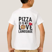Pizza is mijn liefdestaal t-shirt (Achterkant)