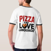 Pizza is mijn liefdestaal t-shirt (Achterkant)