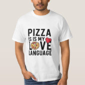 Pizza is mijn liefdestaal t-shirt (Voorkant)
