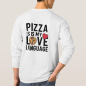 Pizza is mijn liefdestaal t-shirt (Achterkant)