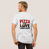 Pizza is mijn liefdestaal Tri-Blend shirt (Voorkant)