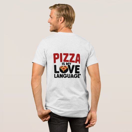 Pizza is mijn liefdestaal Tri-Blend shirt (Voorkant)