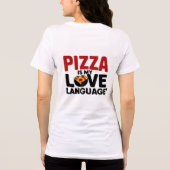 Pizza is mijn liefdestaal Tri-Blend shirt (Achterkant)