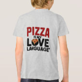 Pizza is mijn liefdestaal Tri-Blend shirt (Achterkant)
