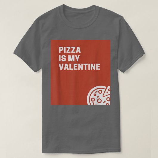 Pizza is mijn Valentijn935 T-shirt (Design voorkant)