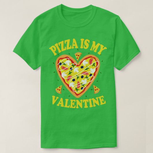 Pizza is mijn Valentijn 3 T-shirt (Design voorkant)
