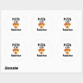 Pizza is mijn Valentijn cadeau quarantaine Valenti Ronde Sticker (Vel)