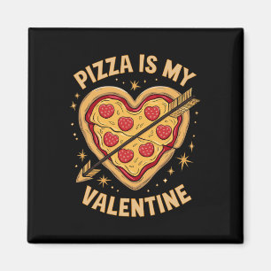 Pizza Is Mijn Valentijn Feestelijke Viering Humor Magneet