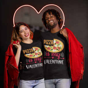 Pizza is mijn Valentijn Funny Party Unisex T-shirt
