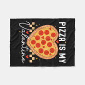 Pizza is mijn Valentijn Funny Valentijnsdag Boys G Fleece Deken (Voorkant (Horizontaal))