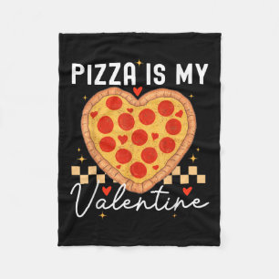 Pizza is mijn Valentijn Funny Valentijnsdag Boys G Fleece Deken