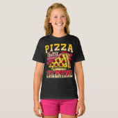 Pizza is mijn Valentijn Funny Valentijnsdag Kinder T-shirt (Voorkant volledig)