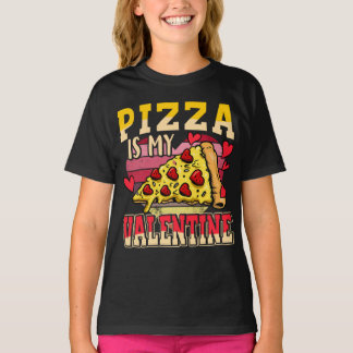 Pizza is mijn Valentijn Funny Valentijnsdag Kinder T-shirt