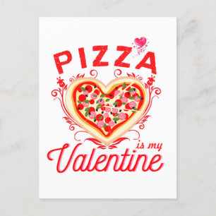 Pizza is mijn Valentijn grappige Valentijnsdag Briefkaart