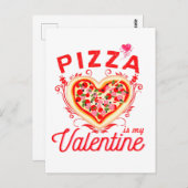 Pizza is mijn Valentijn grappige Valentijnsdag Briefkaart (Voorkant / Achterkant)
