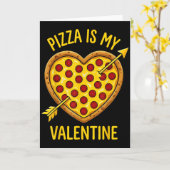 Pizza Is Mijn Valentijn Grappige Valentijnsdag Jon Kaart (Gele Bloem)