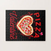 Pizza is mijn Valentijn grappige Valentijnsdag Legpuzzel (Horizontaal)
