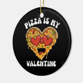 Pizza Is Mijn Valentijn Keramisch Ornament (Links)