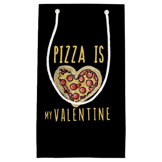 pizza is mijn valentijn klein cadeauzakje (Voorkant)