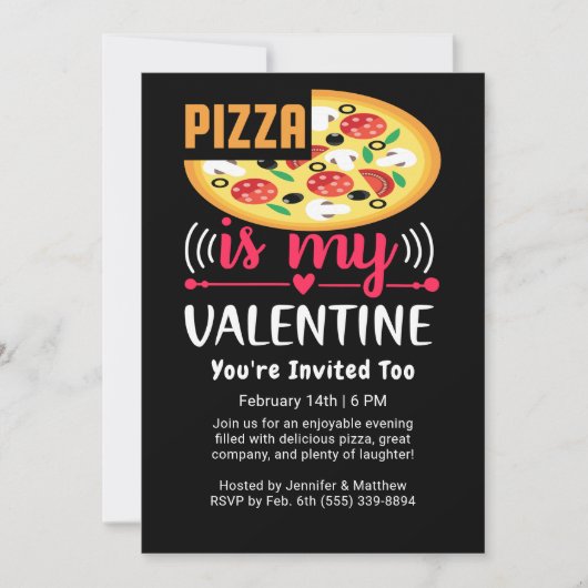 Pizza is mijn Valentijn leuk feestje Kaart (Voorkant)
