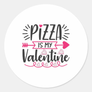 Pizza is mijn Valentijn Ronde Sticker