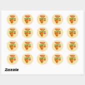 Pizza is mijn Valentijn Ronde Sticker (Vel)