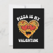 Pizza Is Mijn Valentijn RSVP Kaartje (Voorkant)