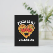 Pizza Is Mijn Valentijn RSVP Kaartje (Staand voorkant)