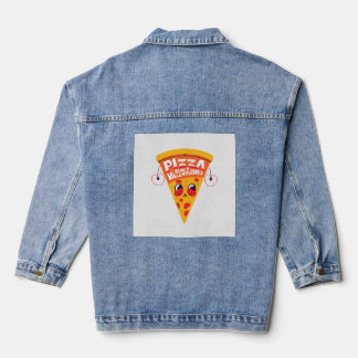 Pizza is mijn Valentijn - Schattige Funny Food Lov Denim Jacket