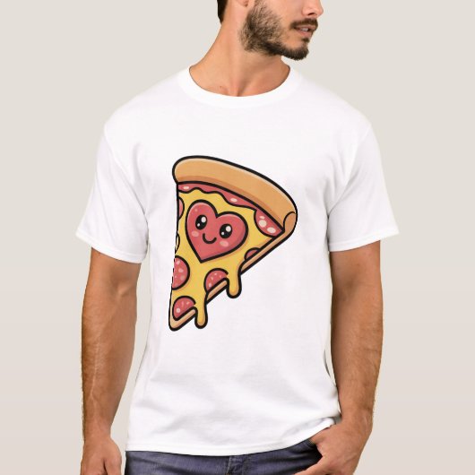 Pizza is mijn Valentijn Shirt (Voorkant)