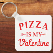 Pizza is mijn Valentijn Sleutelhanger (Voorkant)
