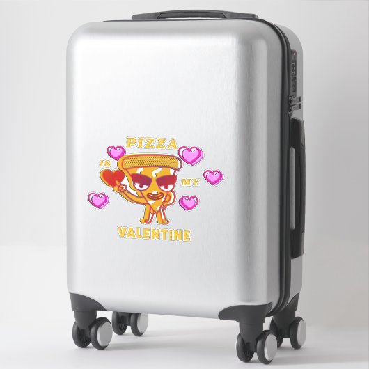 Pizza is mijn Valentijn Sticker (Koffer)