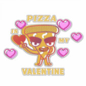 Pizza is mijn Valentijn Sticker (Voorkant)